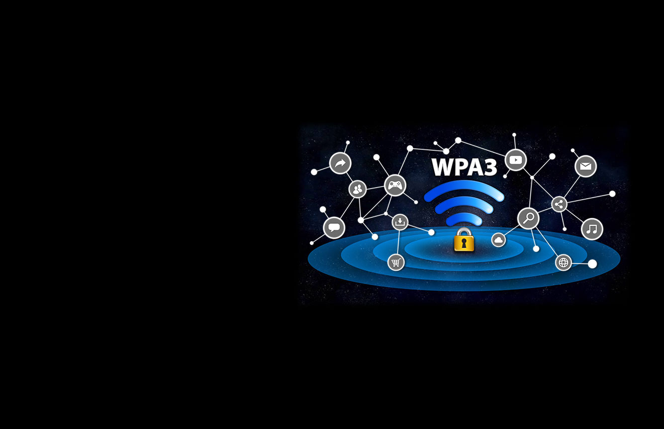 ASUS RT-AX300 with the latest WPA3 network security illustration